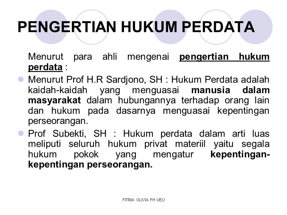 Hukum Perdata Di Indonesia: Pertinjauan Secara Mendalam