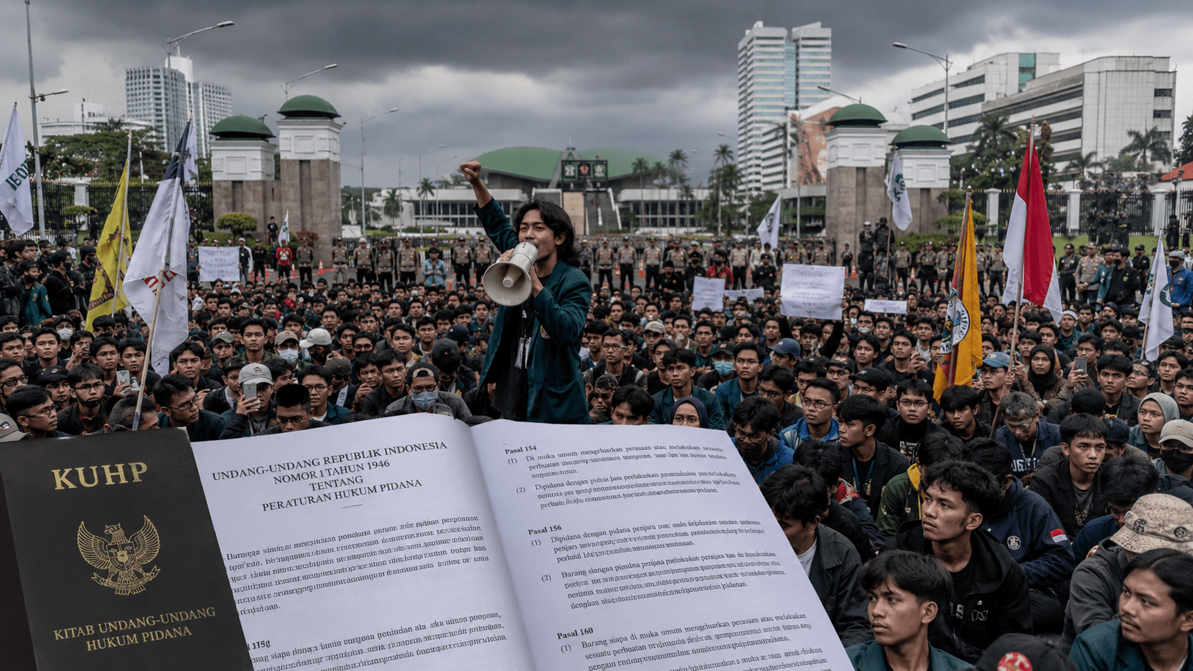 Pasal 160 KUHP: Siapapun Bisa Dijerat Saat Demo, Ini yang Harus Kamu Tahu 1 Pasal 160 KUHP: Siapapun Bisa Dijerat Saat Demo, Ini yang Harus Kamu Tahu