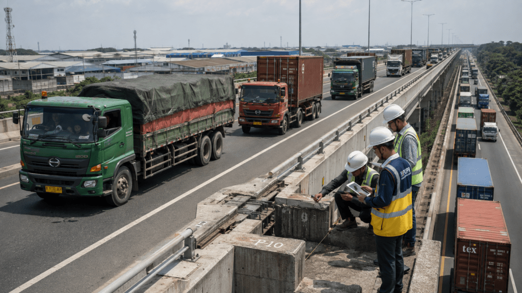 Dampak truk ODOL terhadap jalan dan infrastruktur Indonesia